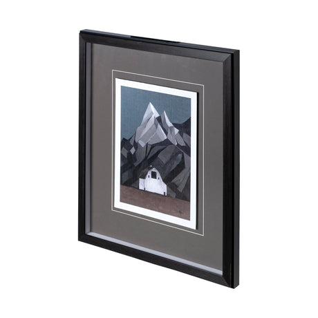 Flatten Barn I by Mercana Studio a Hand Embellished Textured Framed Art Print Matted under Glass by Mercana at Eve Furniture