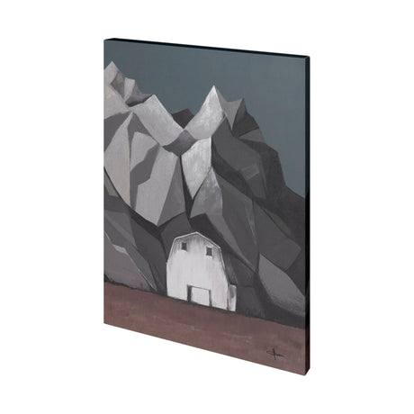 Flatten Barn II by Jonathan Klassen a Hand Embellished Textured Canvas by Mercana at Eve Furniture
