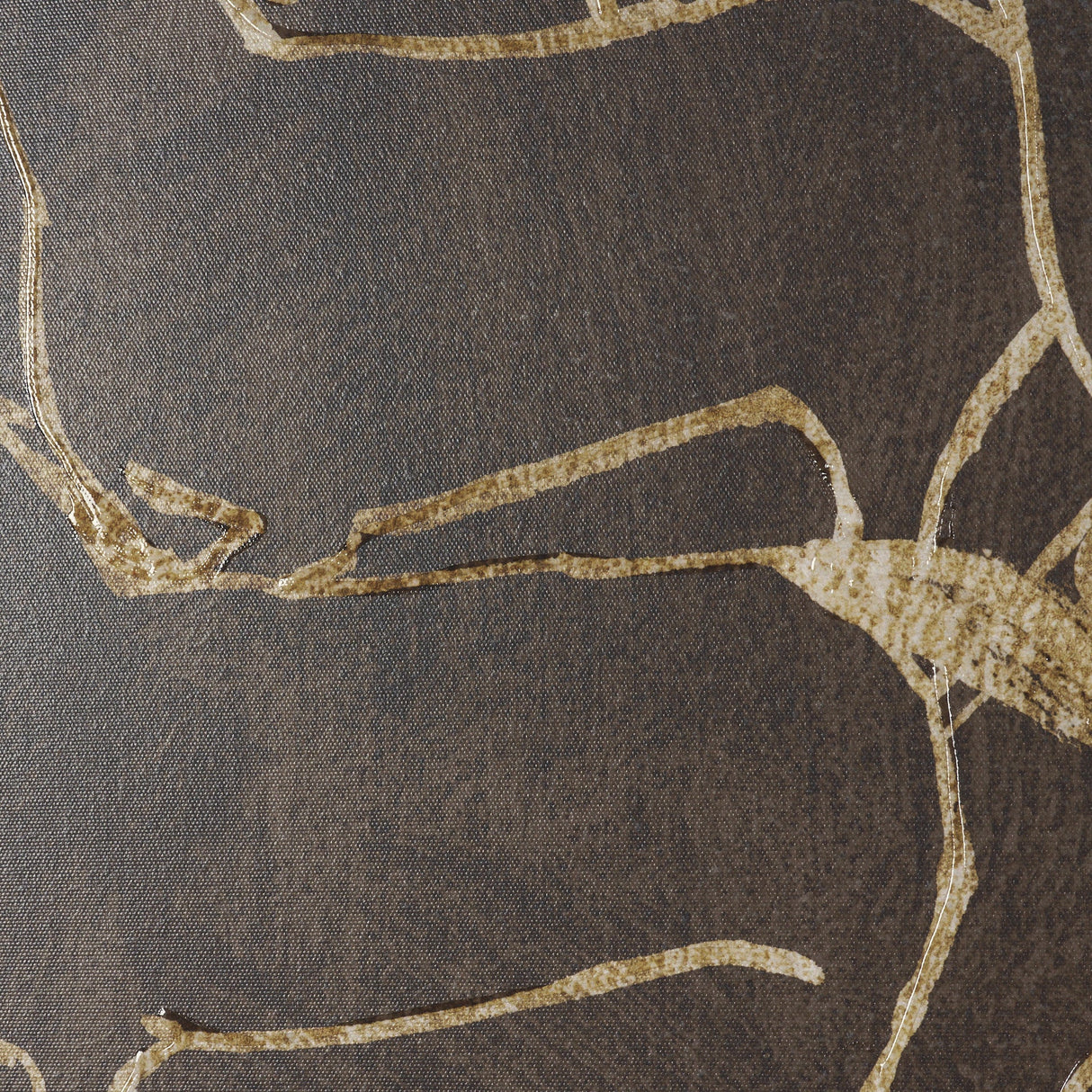 Flaxen Chestnut by Mercana Studio Hand-Embellished Textured Framed Canvas Artwork by Mercana at Eve Furniture