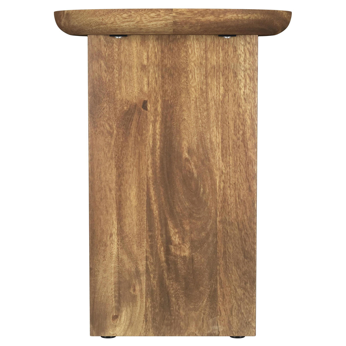 Fletcher Brown Round Solid Mango Wood Accent Side Table by Coaster at Eve Furniture