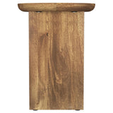 Fletcher Brown Round Solid Mango Wood Accent Side Table by Coaster at Eve Furniture