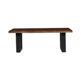 Fletcher Brown/Black Cocktail Table by Crestview at Eve Furniture