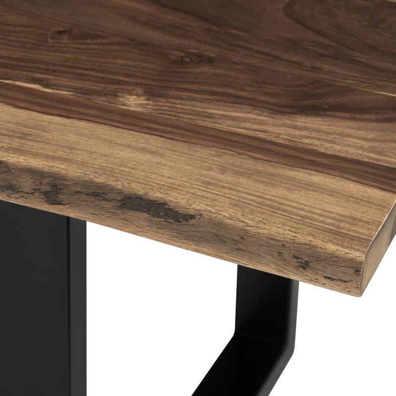 Fletcher Brown/Black Dining Table by Crestview at Eve Furniture