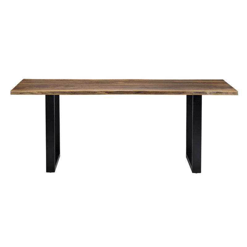 Fletcher Brown/Black Dining Table by Crestview at Eve Furniture