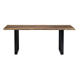 Fletcher Brown/Black Dining Table by Crestview at Eve Furniture