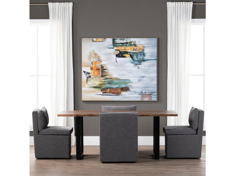 Fletcher Brown/Black Dining Table by Crestview at Eve Furniture