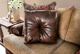 Fletcher Brown/Tan Sofa & Loveseat by Furniture of America at Eve Furniture