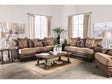 Fletcher Brown/Tan Sofa & Loveseat by Furniture of America at Eve Furniture