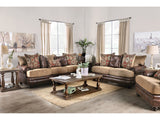Fletcher Brown/Tan Sofa & Loveseat by Furniture of America at Eve Furniture