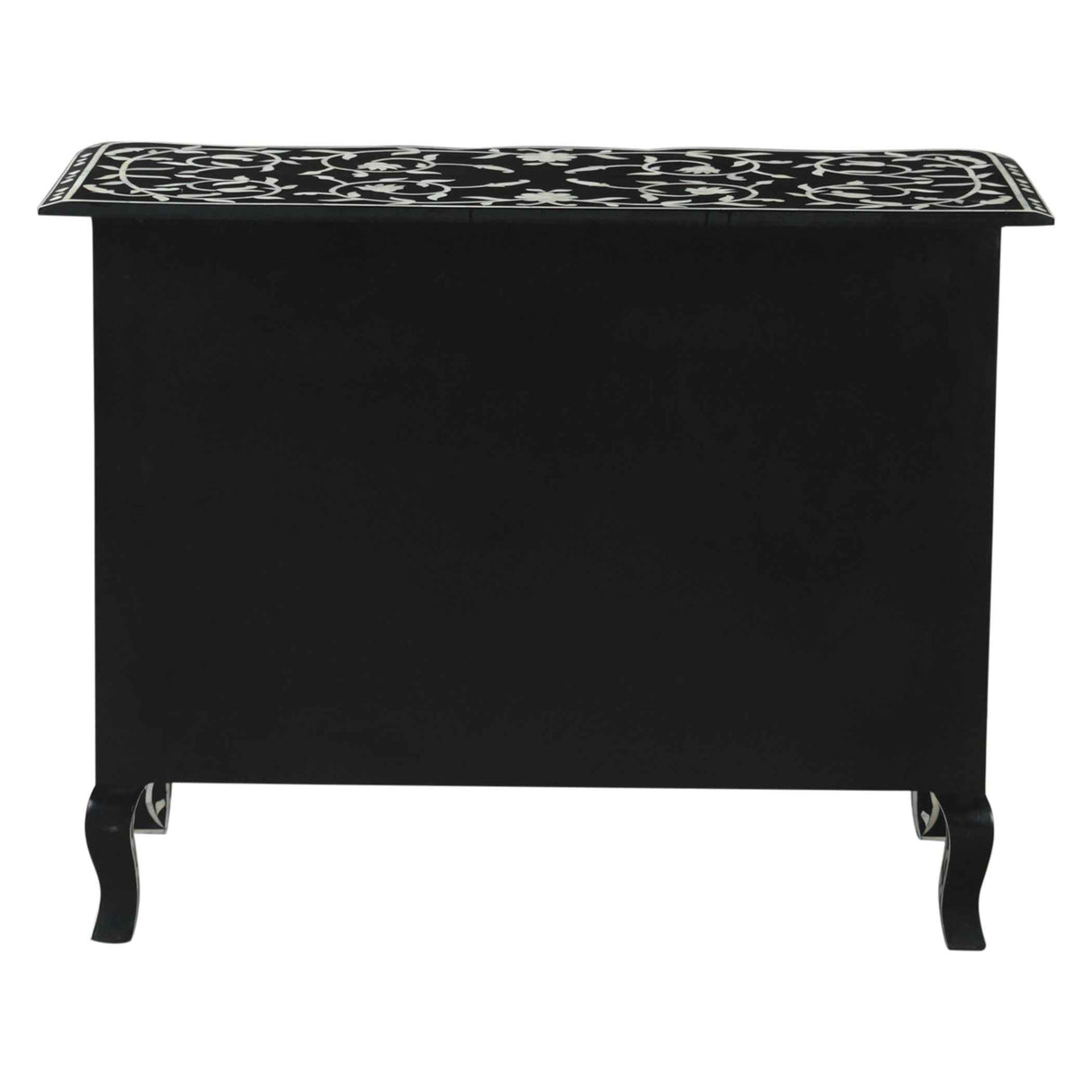 Fleur 42" Two Drawer Chest with Floral Horn Inlay by Home Trends & Design at Eve Furniture