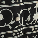 Fleur 42" Two Drawer Chest with Floral Horn Inlay by Home Trends & Design at Eve Furniture
