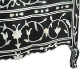 Fleur 42" Two Drawer Chest with Floral Horn Inlay by Home Trends & Design at Eve Furniture