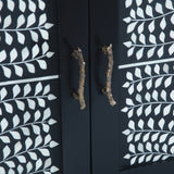 Fleur 50" Two Door Sideboard with Floral Horn Inlay and Wood by Home Trends & Design at Eve Furniture