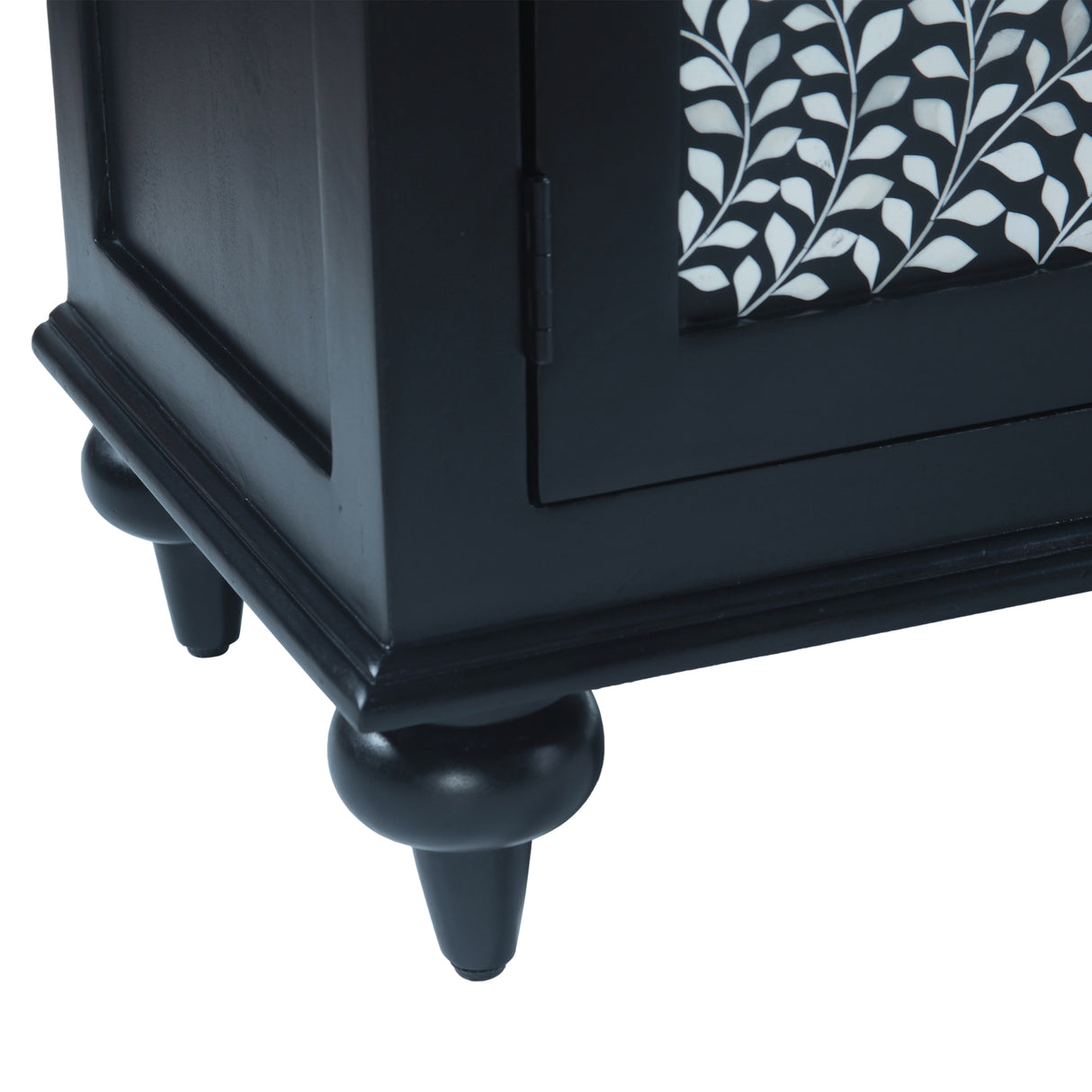 Fleur 50" Two Door Sideboard with Floral Horn Inlay and Wood by Home Trends & Design at Eve Furniture