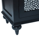 Fleur 50" Two Door Sideboard with Floral Horn Inlay and Wood by Home Trends & Design at Eve Furniture