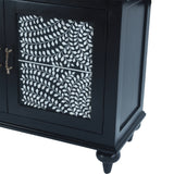 Fleur 50" Two Door Sideboard with Floral Horn Inlay and Wood by Home Trends & Design at Eve Furniture