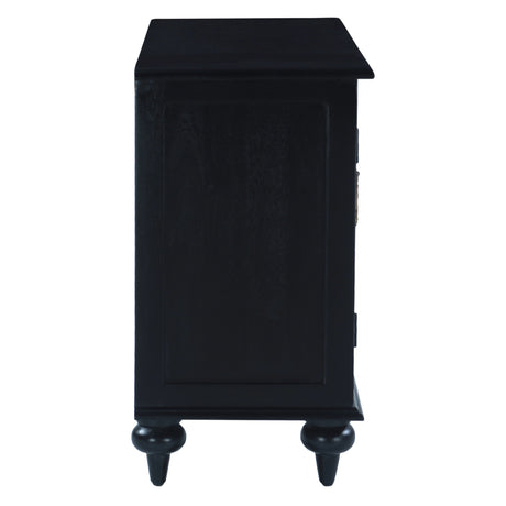 Fleur 50" Two Door Sideboard with Floral Horn Inlay and Wood by Home Trends & Design at Eve Furniture