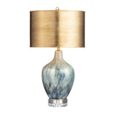 Fleur Grey/Gold Table Lamp by Crestview at Eve Furniture