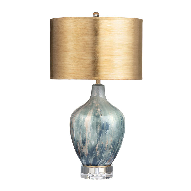 Fleur Grey/Gold Table Lamp by Crestview at Eve Furniture