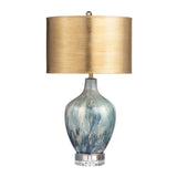 Fleur Grey/Gold Table Lamp by Crestview at Eve Furniture