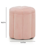 Fleur Textured Velvet Storage Ottoman by TOV Furniture at Eve Furniture