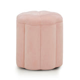 Fleur Textured Velvet Storage Ottoman by TOV Furniture at Eve Furniture