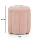 Fleur Textured Velvet Storage Ottoman by TOV Furniture at Eve Furniture
