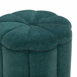 Fleur Textured Velvet Storage Ottoman by TOV Furniture at Eve Furniture