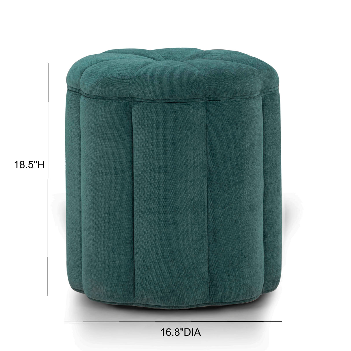 Fleur Textured Velvet Storage Ottoman by TOV Furniture at Eve Furniture