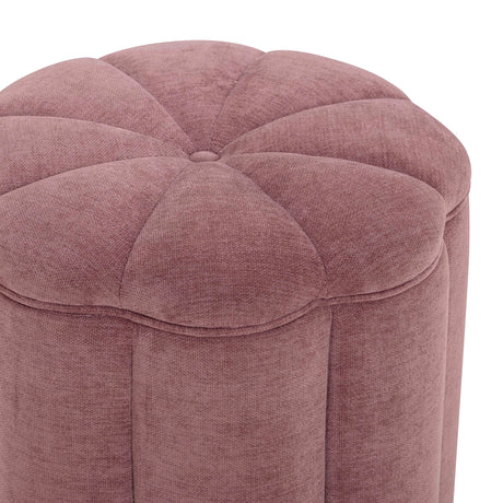 Fleur Textured Velvet Storage Ottoman by TOV Furniture at Eve Furniture