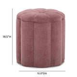 Fleur Textured Velvet Storage Ottoman by TOV Furniture at Eve Furniture