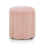 Fleur Textured Velvet Storage Ottoman by TOV Furniture at Eve Furniture