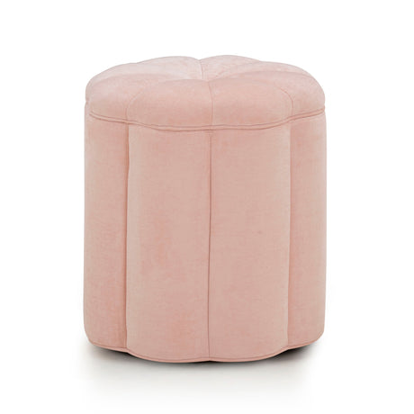 Fleur Textured Velvet Storage Ottoman by TOV Furniture at Eve Furniture