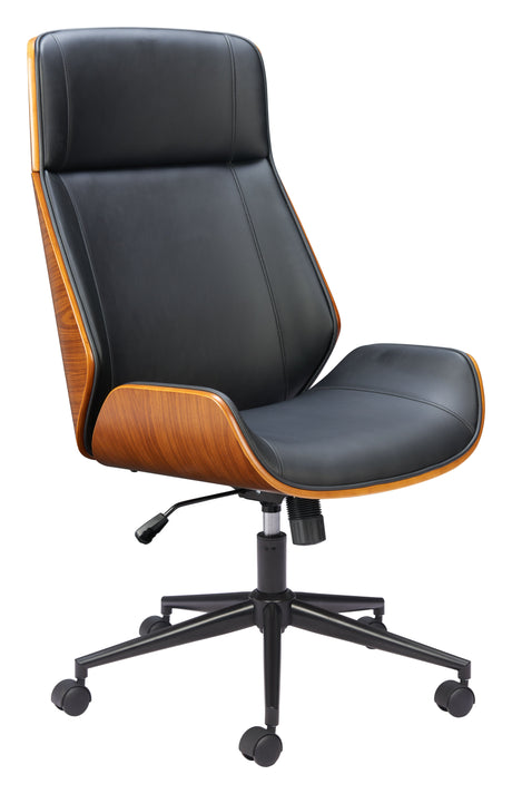 Flex Black High Back Office Chair by Zuomod at Eve Furniture