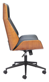 Flex Black High Back Office Chair by Zuomod at Eve Furniture