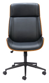 Flex Black High Back Office Chair by Zuomod at Eve Furniture