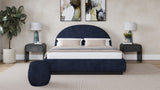 Flex Blue Jeans Chenille King Upholstered Bed
