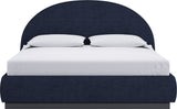 Flex Blue Jeans Chenille King Upholstered Bed