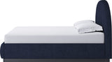 Flex Blue Jeans Chenille King Upholstered Bed