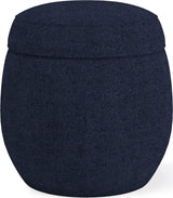 Flex Blue Jeans Upholstered Ottoman by Modus Furniture at Eve Furniture