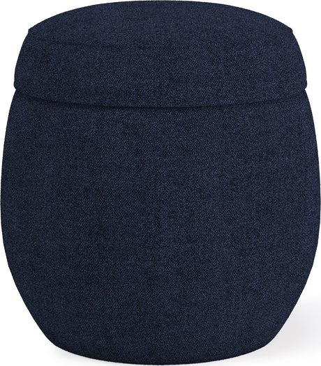 Flex Blue Jeans Upholstered Ottoman by Modus Furniture at Eve Furniture