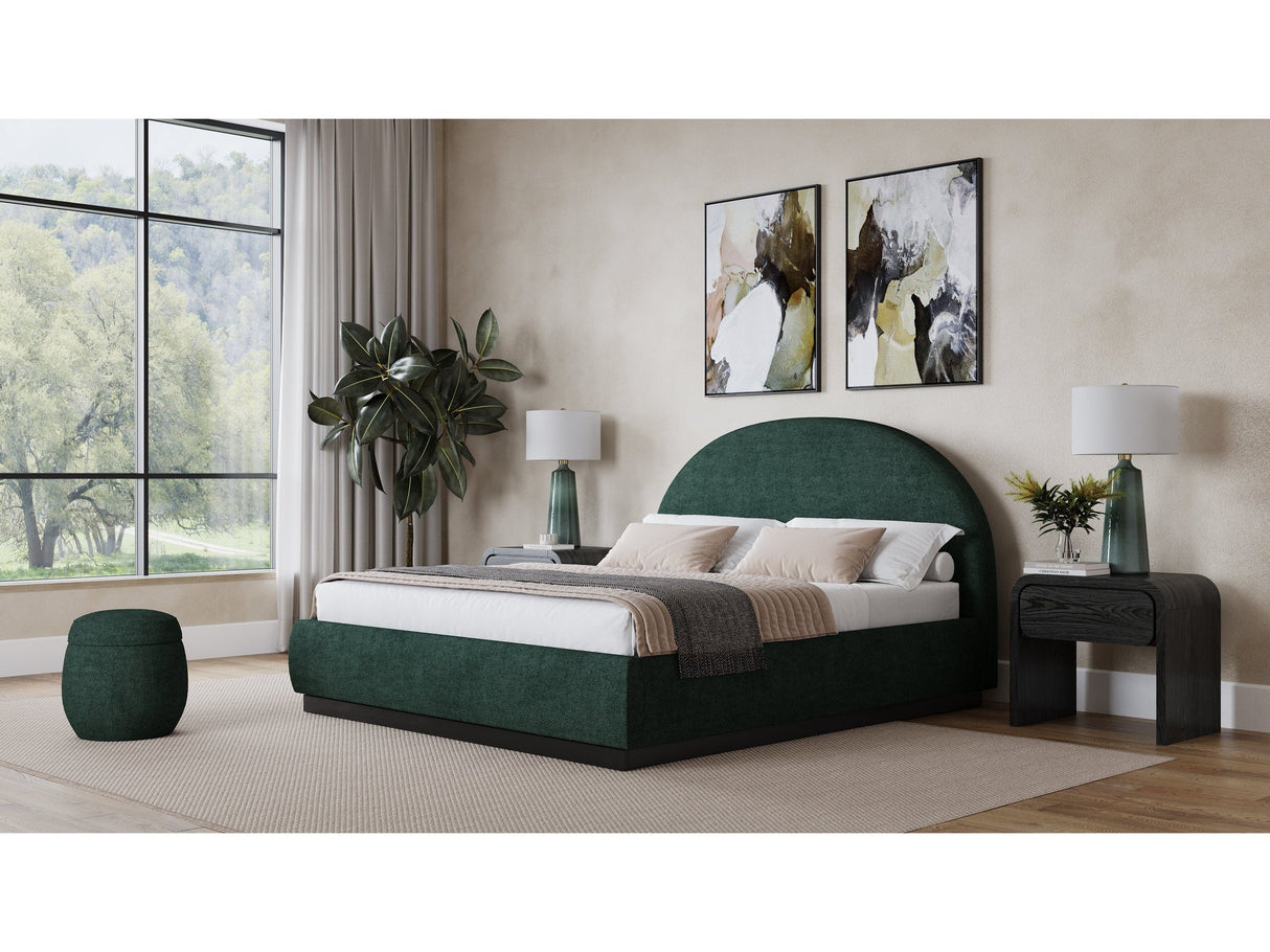 Flex California King Upholstered Bed in Emerald Chenille by Modus Furniture at Eve Furniture
