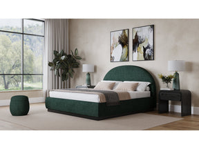 Flex California King Upholstered Bed in Emerald Chenille by Modus Furniture at Eve Furniture