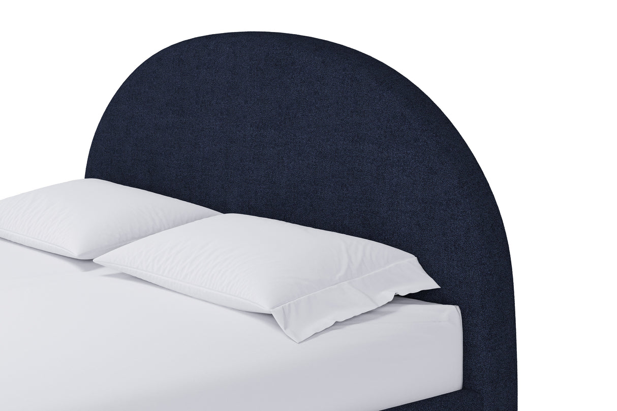 Flex Eastern King Upholstered Bed in Blue Jeans Chenille by Modus Furniture at Eve Furniture