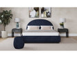 Flex Eastern King Upholstered Bed in Blue Jeans Chenille by Modus Furniture at Eve Furniture