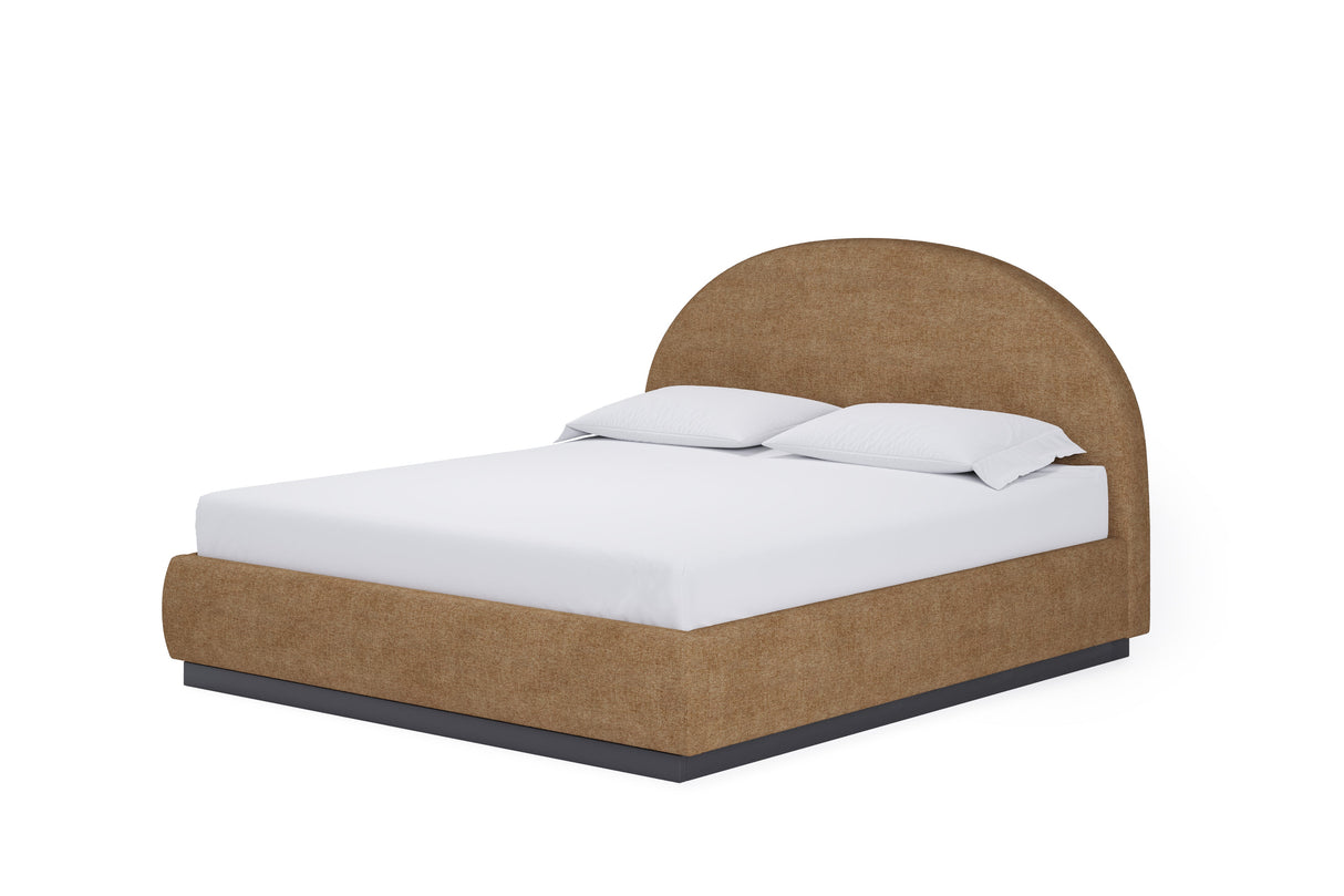 Flex Eastern King Upholstered Bed in Porcini Chenille by Modus Furniture at Eve Furniture
