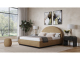 Flex Eastern King Upholstered Bed in Porcini Chenille by Modus Furniture at Eve Furniture