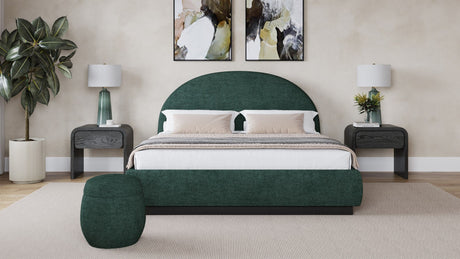 Flex Emerald Chenille Queen Upholstered Bed by Modus Furniture at Eve Furniture