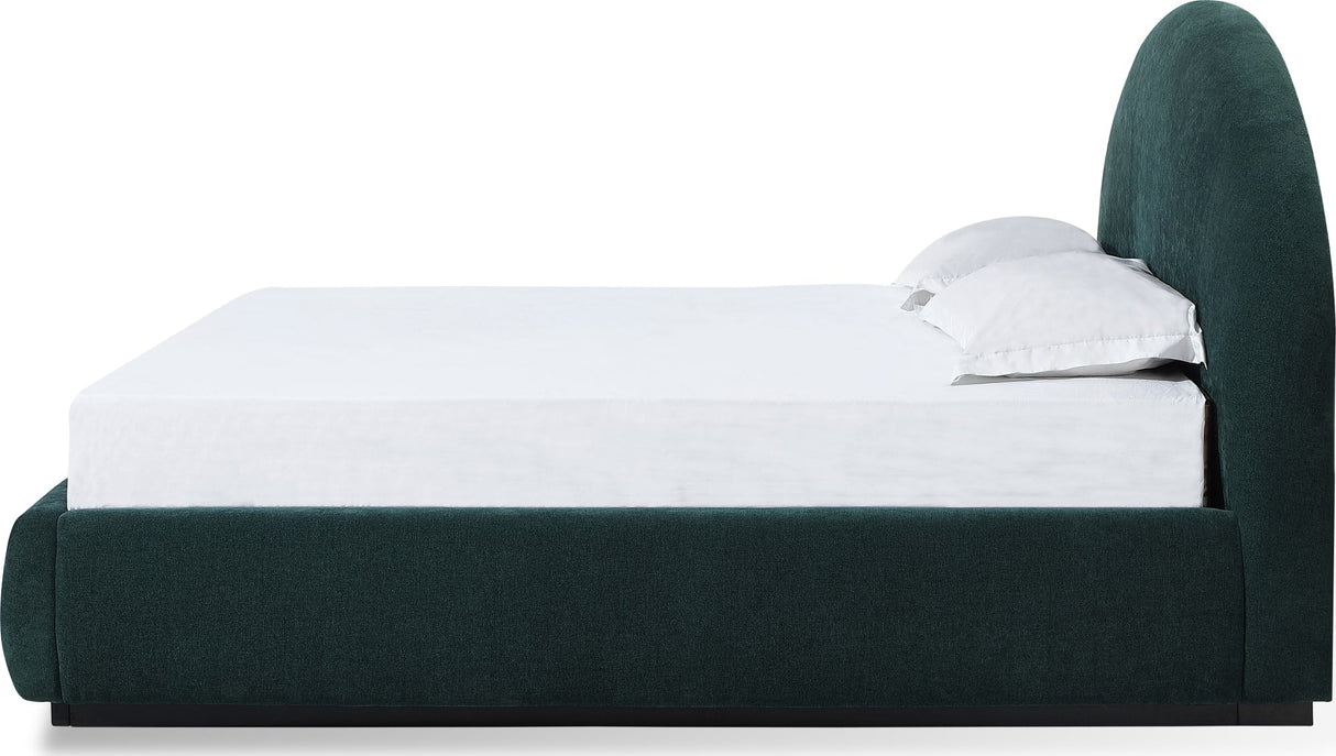 Flex Emerald Chenille Queen Upholstered Bed by Modus Furniture at Eve Furniture