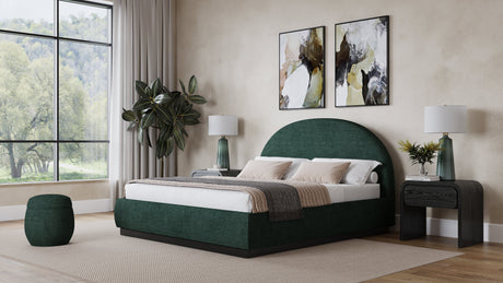 Flex Emerald Chenille Queen Upholstered Bed by Modus Furniture at Eve Furniture